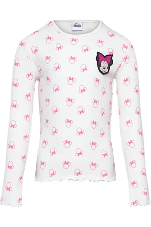 Minnie Tshirt Tops T-shirts Long-sleeved T-shirts Pink