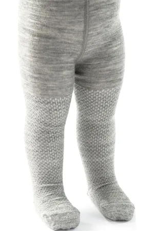 Smallstuff Wool Tights, Aubergine Sukkahousut Grey