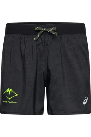 Asics Fujitrail All Over Print 5In Short Sport Shorts Sport Shorts Black