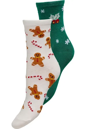 ONLY Onlchristmas 2-Pack Sock Box Acc Lingerie Socks Regular Socks White