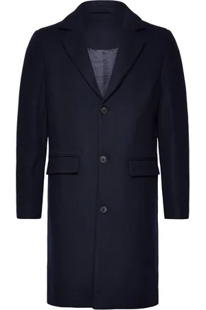 SELECTED Slhjamie Coat Jkt Villakangastakki Pitkä Takki Navy