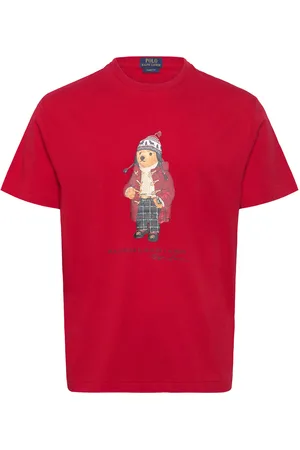 Ralph Lauren Classic Fit Polo Bear Jersey T-Shirt Tops T-shirts Short-sleeved Red