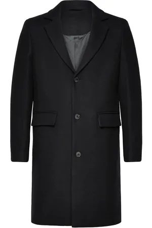 SELECTED Slhjamie Coat Jkt Villakangastakki Pitkä Takki Black
