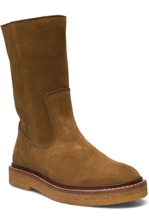 ANGULUS Boots - Flat Shoes Boots Ankle Boots Ankle Boots Flat Heel Brown