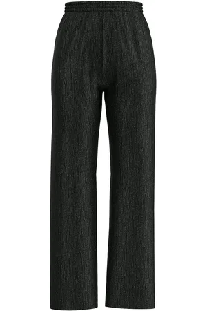 SELECTED Slfanita Tinni Hw Relaxed Pants Bottoms Trousers Straight Leg Black