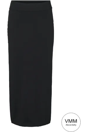 VERO MODA Vmmmercury Ankle Skirt Ga Skirts Knee-length & Midi Skirts Black