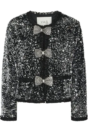 Y.A.S Bow Ls Jacket - Show Outerwear Jackets Light-summer Jacket Black