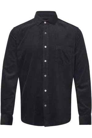 MOS MOSH Gallery Mmgalden Corduroy Shirt Tops Shirts Casual Navy