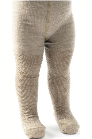 Smallstuff Wool Tights, Aubergine Sukkahousut Beige