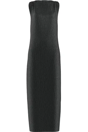 SELECTED Slfanita Twisted Ankle Dress Polvipituinen Mekko Black