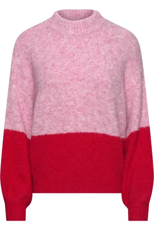 A-View Patrisia New Block Knit Tops Knitwear Jumpers Pink