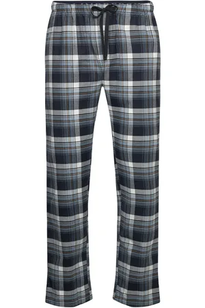 Lindbergh Checked Brushed Pyjama Pants Olohousut Blue