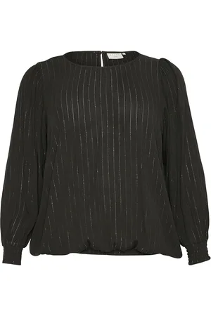Kaffe Kclio Blouse Tops Blouses Long-sleeved Black
