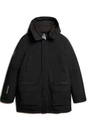 Superdry City Padded Parka Jacket Parka Takki Black