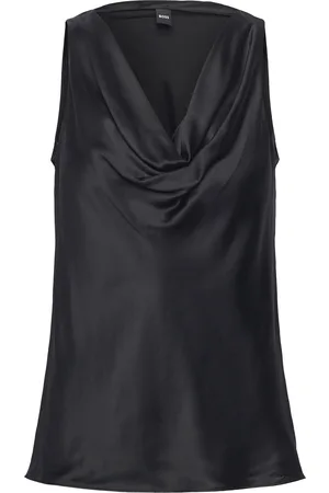 HUGO BOSS Bawida Tops Blouses Sleeveless Black