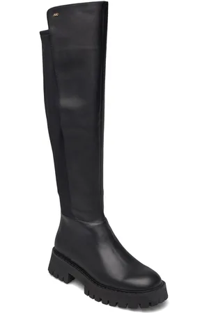 Michael Kors Asher Boot Shoes Boots Ankle Boots Ankle Boots Flat Heel Black