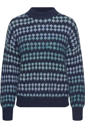 A-View Patrisia Knit Pullover Tops Knitwear Jumpers Navy