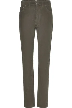Morris James Cord 5-Pkt Designers Trousers Casual Green