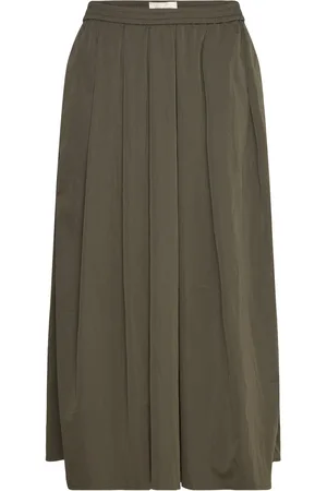 Freequent Fqtilda-Skirt Skirts Knee-length & Midi Skirts Khaki Green