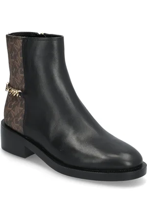 Michael Kors Carlisle Flat Bootie Shoes Boots Ankle Boots Ankle Boots Flat Heel Black