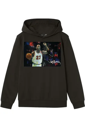 LMTD Nlmadam Sidmaurer Sweat Wh Box Sky Tops Sweat-shirts & Hoodies Hoodies Black