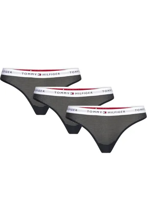 Tommy Hilfiger 3 Pack Mesh Thong Stringit Alusvaatteet Navy