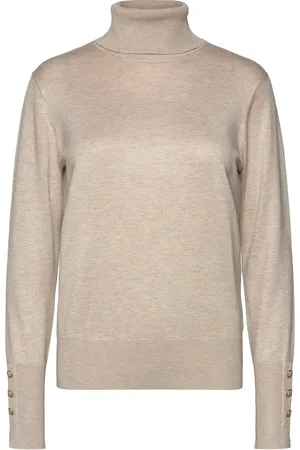 Freequent Fqkatie-Pullover Tops Knitwear Turtleneck Cream
