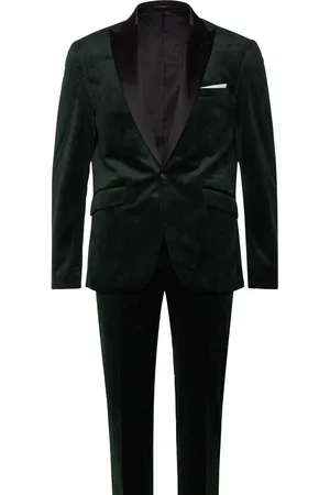 Lindbergh Velvet Tuxedo Suit Puku Black