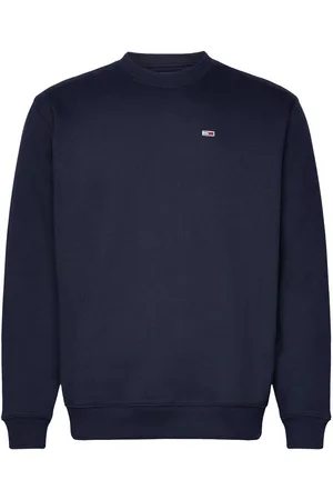 Tommy Hilfiger Tjm Reg S Flag Crew Tops T-shirts Long-sleeved Navy