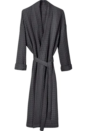 The Organic Company Big Waffle Bathrobe Home Textiles Bathroom Textiles Robes Grey