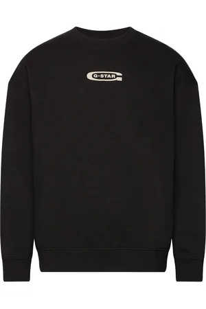 G-Star Photo Back Print Loose R Sw Tops Sweat-shirts & Hoodies Sweat-shirts Black