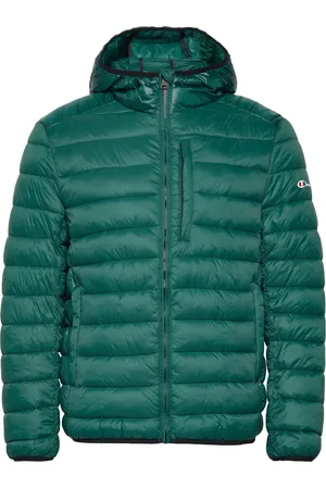 Champion Hooded Jacket Vuorillinen Takki Topattu Takki Green