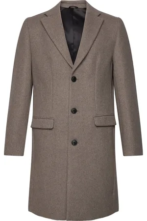 Lindbergh Recycled Wool Coat Villakangastakki Pitkä Takki Beige
