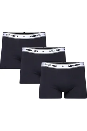 Morris Boxer Brief 3-Pack Black Bokserit Navy