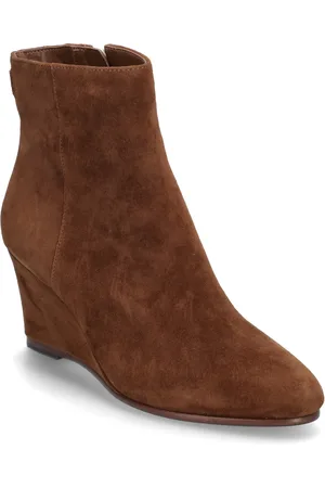 Ralph Lauren Sherry Suede Bootie Shoes Boots Ankle Boots Ankle Boots With Heel Brown
