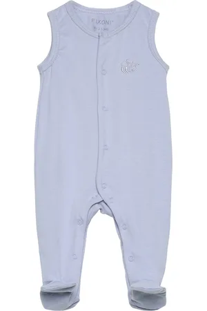 FIXONI Romper W.feet - Solid Bodies Sleeveless Bodies Blue