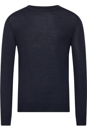 J Lindeberg M Merino Blend C-Neck Sweater Tops Knitwear Round Necks Navy