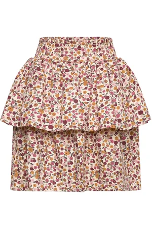 Minymo Skirt Aop Dresses & Skirts Skirts Short Skirts Pink
