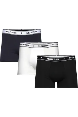 Morris Boxer Brief 3-Pack Black Bokserit Navy