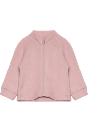 CeLaVi Jacket W/Zipper - Soft Wool Outerwear Fleece Outerwear Fleece Jackets Pink