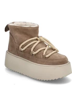 INUIKII Classic Low Platform Shoes Wintershoes Beige