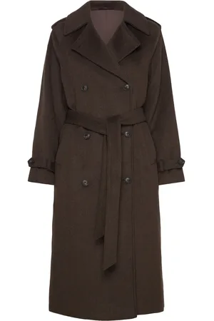 Bruun & Stengade Bs Kaylee Coat Villakangastakki Pitkä Takki Brown
