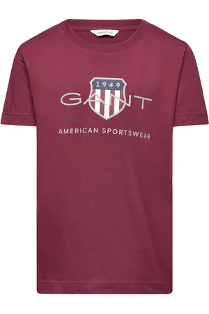 GANT Archive Shield Ss T-Shirt Tops T-shirts Short-sleeved Burgundy