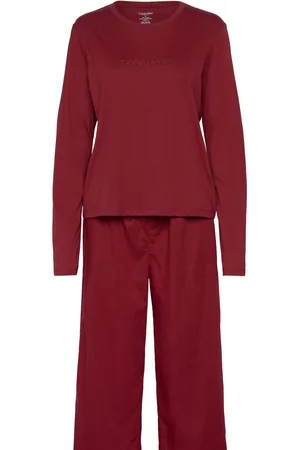 Calvin Klein L/S Sleep Set Pyjama Burgundy