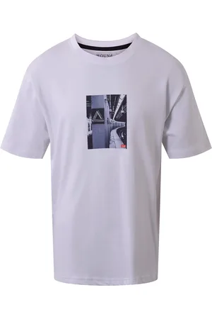 Hound Tee W/Print Tops T-shirts Short-sleeved White