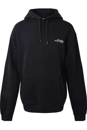 Hound Hoodie W/Print Tops Sweat-shirts & Hoodies Hoodies Black