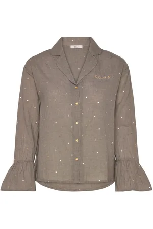 Etam Louana - Pyjama Shirt Toppi Beige