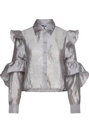 Minus Mslemaja Shirt Tops Shirts Long-sleeved Silver