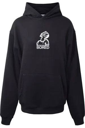 Hound Hoodie W/Embroidery Tops Sweat-shirts & Hoodies Hoodies Black