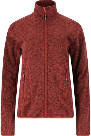 Whistler Samani W Melange Fleece Jacket Sport Women Sport Clothing Sport Fleeces & Midlayers Burgundy